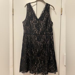 LOFT Outlet black lace dress
